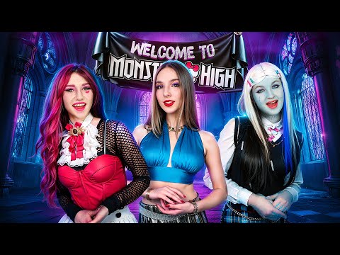 Monsters School in Real Life! New Student in Monster High
