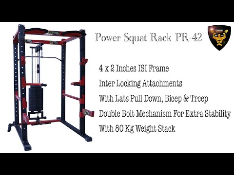 Gamma Fitness Power Rack PR-42 (4x2 Inches) at Rs 28000