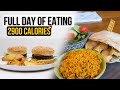 Full Day of Eating 2900 Calories [Bulk] Protein and Calories explained