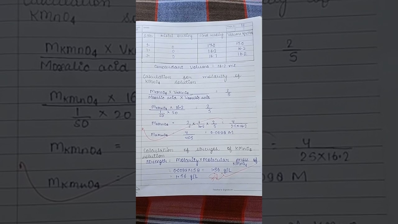 class 12|chemistry practical| titration of oxalic acid|