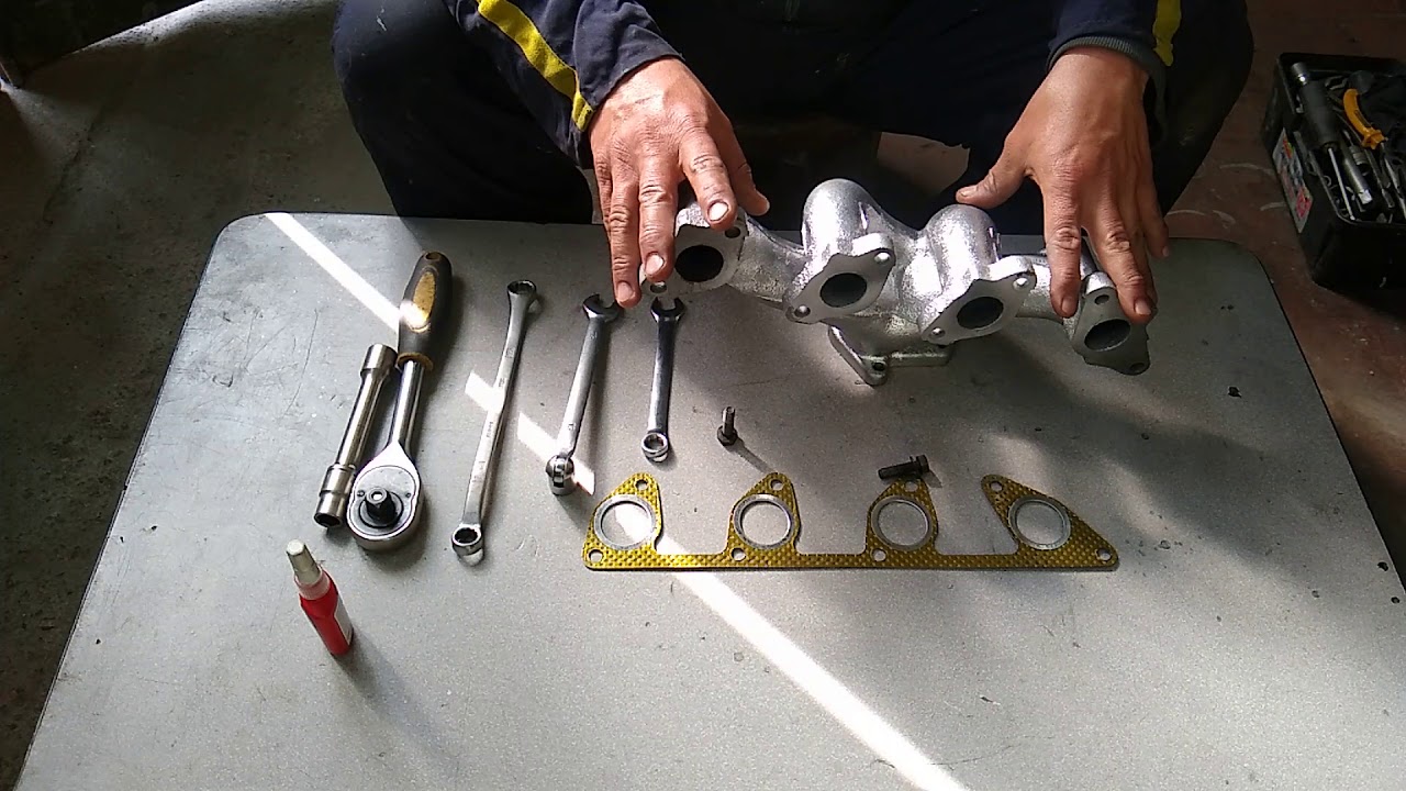 Como colocar el múltiple de escape