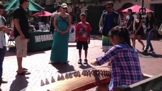 Guzheng Performance on Santa Barbara State Street (Yi Dance)