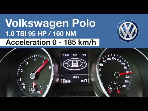 Volkswagen Polo 1.0 TSI 95 PS Beschleunigung 0-185 km/h