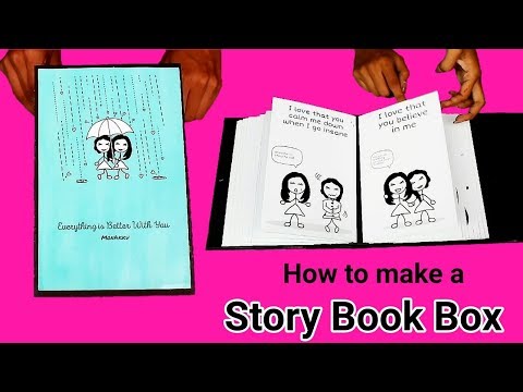 How to make a Base of a Scrapbook | Story Book Box | Birthday Scrapbook |