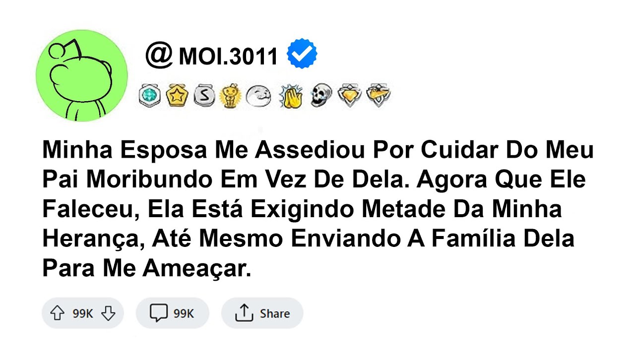 história -  Minha Esposa Me Assediou Por Cuidar Do Meu Pai Moribundo Em Vez De Dela. Agora Que Ele..