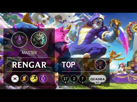 Rengar Top vs Lucian - KR Master Patch 9.7