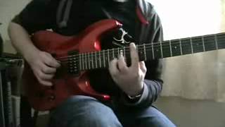 Creation&#39;s Tears -  Another Collision Guitar solo pt4 Guitar lesson / tab / Guitar tutorial