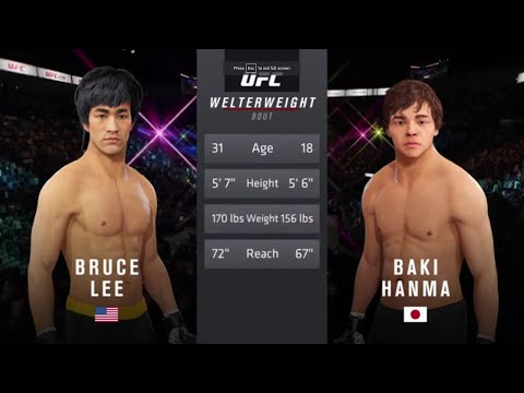 Bruce Lee vs Baki The Grappler l UFC 4 l KO