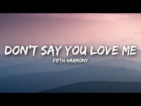 Fifth Harmony - Don't Say You Love Me (Lyrics / Lyrics Video)