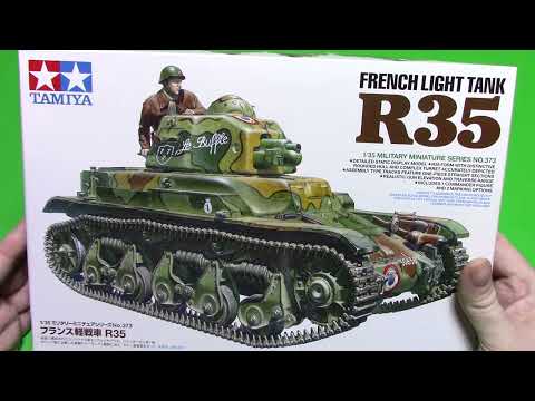 Tamiya 1/35 French Light Tank R35 in box preview