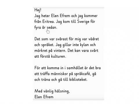 Skriv brev till en tidning | Sfi 1C i Hallonbergen