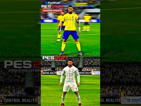 Cristiano Ronaldo Free Kick Evolution! PES 2017 vs PES 2025 #PES2025 #PES2017 #CristianoRonaldo #CR7