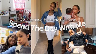 SPEND THE DAY WITH ME | GRWM | SHOPPING | WHAT I GOT THE BOYS |CLEANING MY HOUSE