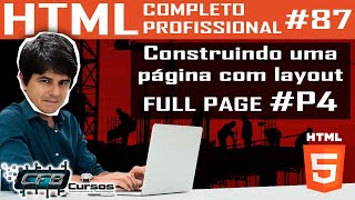 Construindo página com layout FULL PAGE #P4 - Curso de HTML Completo e Profissional #87