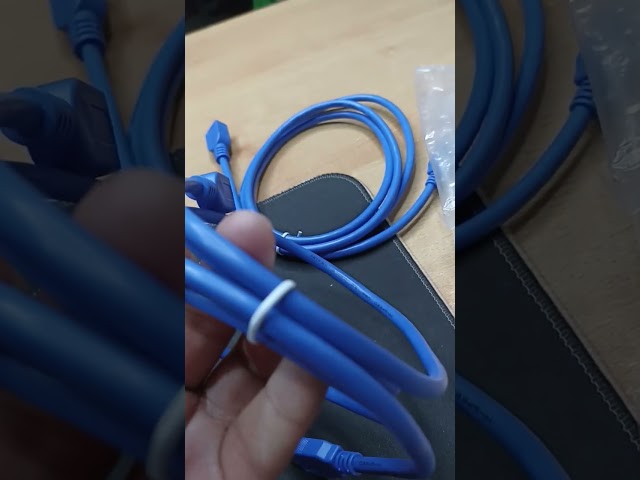 Vídeo relacionado con REY Cable USB 3.0 Macho-Macho Azul, Alta Velocidad Conectores Oro 24k Alargador, 1 Metro