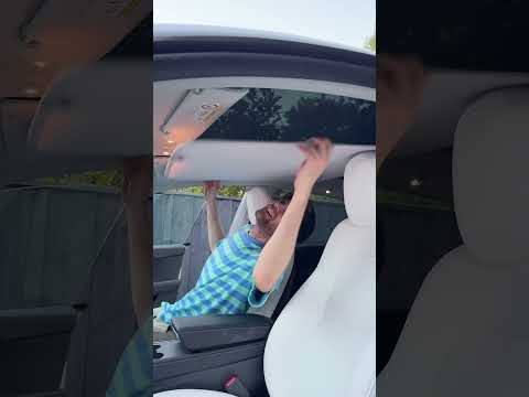 Magnetic Sunshade for Tesla’s Glass Roof