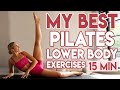 Day 6 FREE Abs Fat Burn Challenge My BEST Pilates Lower Body Exercises 15 Min At Home Workout