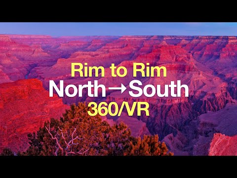 Rim to Rim Grand Canyon Hike - North to South (Bright Angel) - 360° VR Video