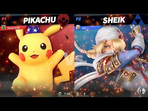 SSBU - Battle [Pikachu] vs Owl [Sheik]
