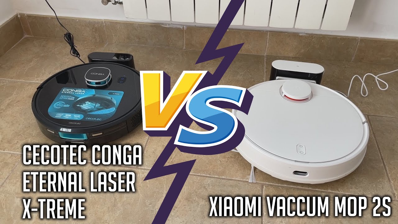 CECOTEC CONGA ETERNAL LASER X TREME VS XIAOMI VACCUM MOP 2S COMPATATIVA