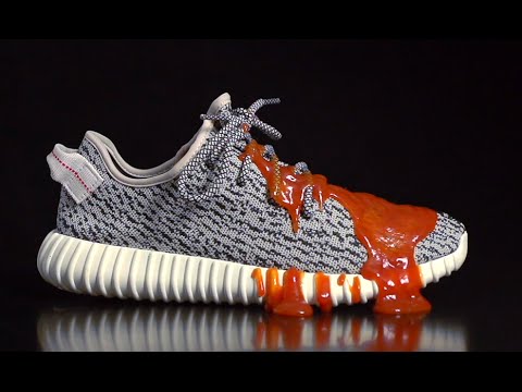 How to protect adidas Yeezy 350 Boost vs Ketchup - Crep Protect spray - Test 6