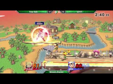 EVAC 15/4/16 - Flow Rats (Cloud) vs QTP2T (Ness) - Smash 4 Wii U