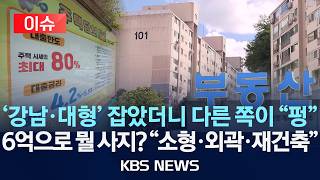 [이슈] '강남·대형' 눌렀더니 다른 곳에서 "펑/6억으로 가능한 집? "소형·외곽·재건축" 몰려/2026년 7월 22일(수)/KBS