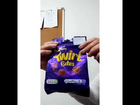 CADBURY TWIRL BITES SATISFYING/#shorts #asmr #satisfying #trending #yummy #enjoy #snacks