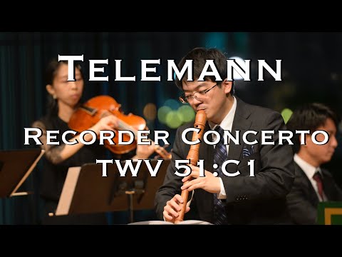Telemann: Recorder Concerto in C major, TWV 51:C1 | Rei Inoue, Recorder