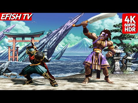 Hattori Hanzo vs Tam Tam (Hardest AI) - Samurai Shodown | 4K 60FPS