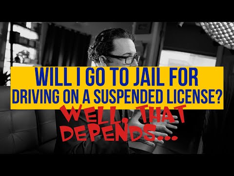 Will I Go to Jail for Driving on a Suspended License?