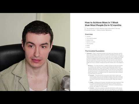 how to achieve more in 1 week than most people do in 12 months