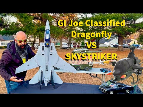 GI Joe Classified HasLab Dragonfly & 6 inch scale SKYSTRIKER: DOES SIZE MATTER?!?