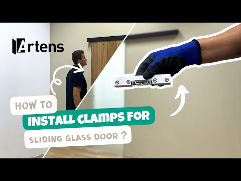 🛠 TUTORIAL – How to install ARTENS glass door clamps for an elegant sliding door?