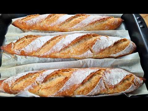 I don't buy bread anymore! The new perfect recipe for classic baguettes