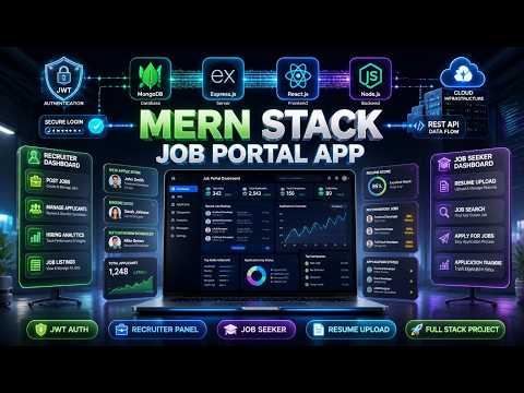 🚀 Job Portal App Using MERN Stack | Full Stack Project (MongoDB, Express.js, React.js, Node.js)
