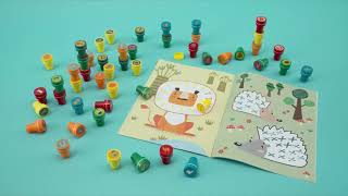 Kreatívna súprava Maped Stamps Alphabet &amp; Animals 52 ks pečiatok