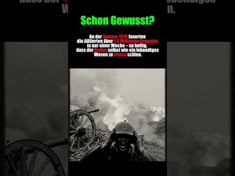 Der Donner der Geschütze - 1. Weltkrieg – Als der Boden zu atmen begann. #ww1 #geschichte #shorts