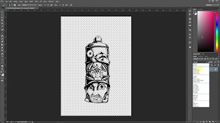 How to separate your line art and remove the white background in Photoshop