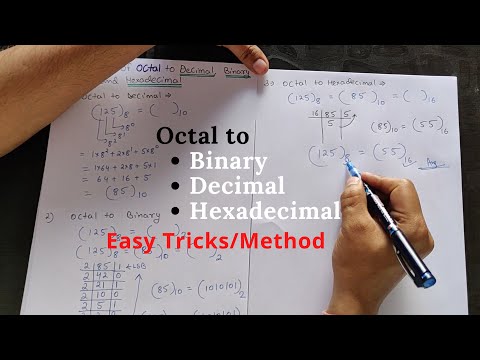 Decimal To Binary Octal Hexadecimal Number System conversion in Hindi CSE GYAN
