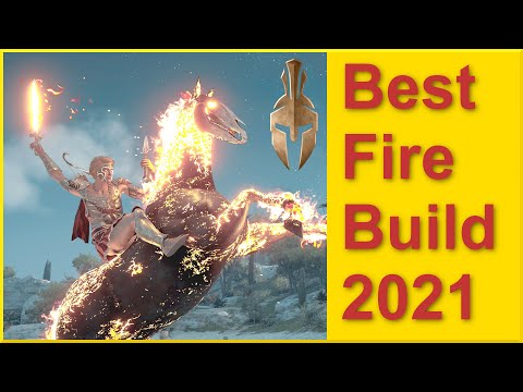 Assassins Creed Odyssey - Best Fire Build 2021 - Fire Sword + Arrows - 100% Crit - Damage over Time!