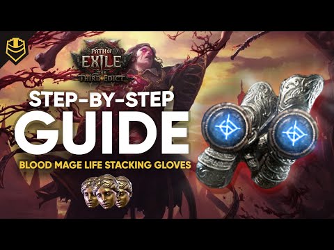 Path of Exile 2: Blood Mage Glove Crafting Tutorial (Life Stack Edition)