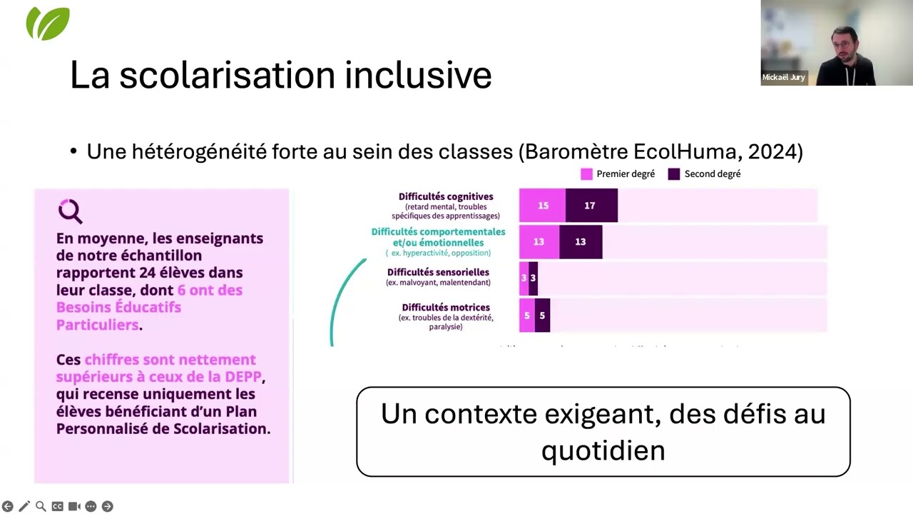 Webinaire LISA - Enseigner à une classe hétérogène : défis et leviers, avec Mickaël Jury