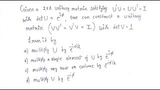 Download Lagu CSIR 2012 Unitary Matrix Question | POTENTIAL G Thumbnail
