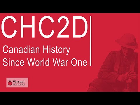 Canadian History Since World War One, Grade 10, Academic (CHC2D)