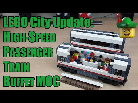 LEGO City Update - High-Speed Passenger Train Buffet Car MOC 60051 🚆🏹