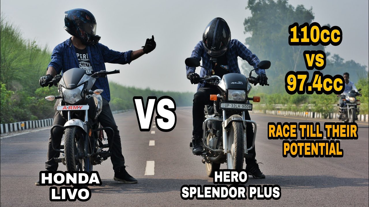 Hero Splendor Plus Vs Honda Livo | Race Till Their Potential | Amazing Race