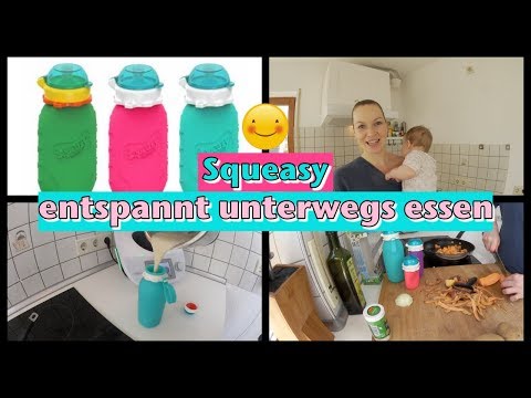 Squeasy | wieder befüllbarer Quetschi | Rezepte | entspannt unterwegs essen