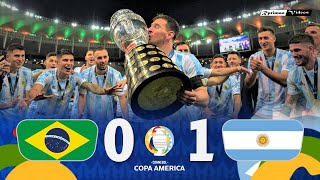 Download lagu Brasil 0 x 1 Argentina ● 2021 Copa América Final Extended Goals & Highlights HD mp3