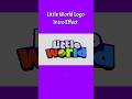 Little World Logo Intro Effects Sponsored By Preview 2 Effects 4